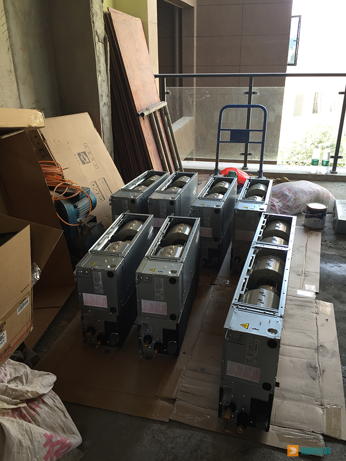 中建梅溪湖家用中央空調(diào)拆機(jī)圖片